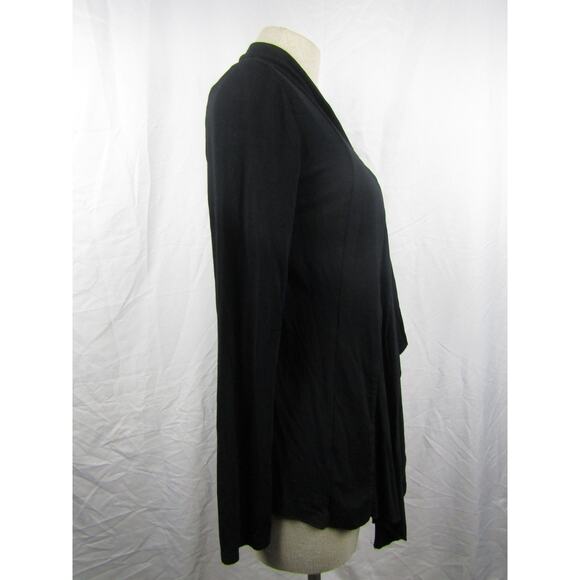 Urban CoCo Black Drape Front Open Cardigan Sweater Size Medium - Picture 5 of 13